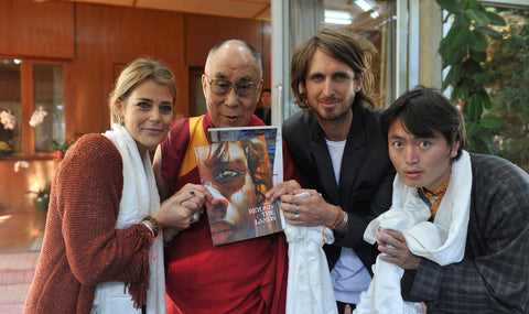 Dalai Lama with Jessica Crema