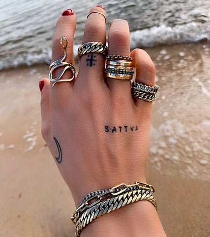 Jessica Crema Snake Ring