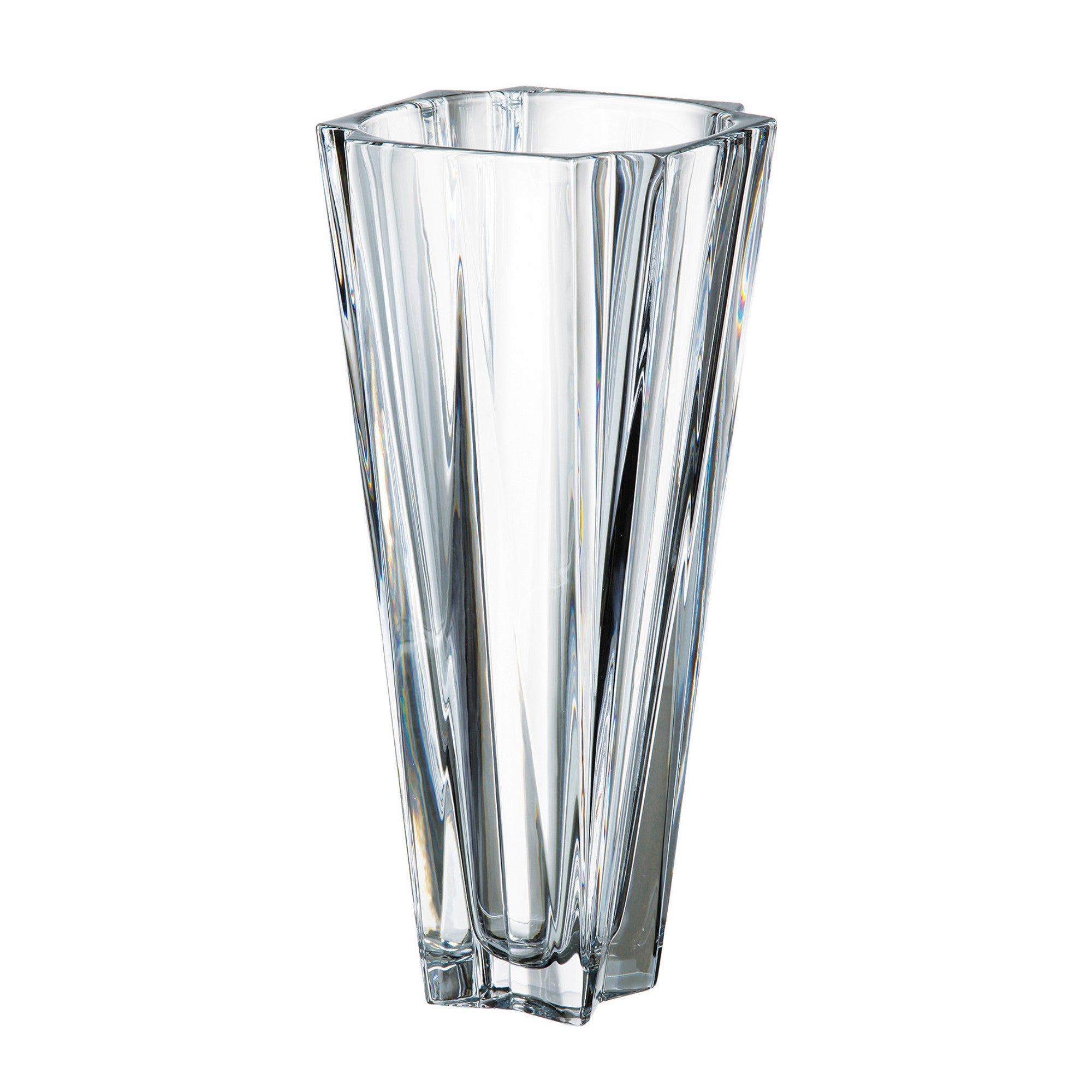 Vysoká skleněná váza Crystal Bohemia Metropolitan 35 cm