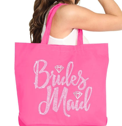 Rose Gold Mrs. & Last Name Custom Large Canvas Tote