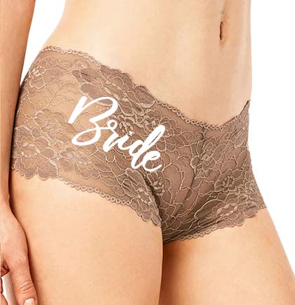 Bride Glam Rose Gold Two Tone Lace Panty