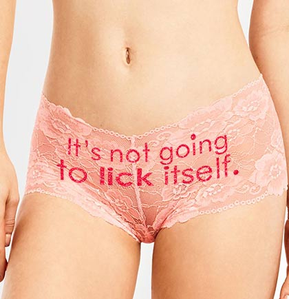 Veel Verbergen kruis It's Not Going To Lick Itself Pink Glitter Lace Panty | Naughty Lingerie  Panties | The House of Bachelorette