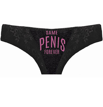 Hello My Name is Drunk Flirty Fun Pink and Black Bikini Panties Sexy  Underwear Lace Trim