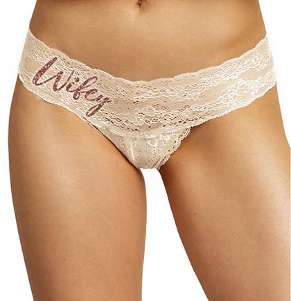 Rose Gold It's Not Gonna Lick Itself Thong Panty, Sexy Bachelorette  Panties