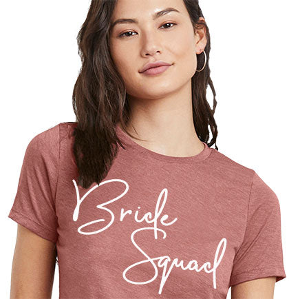 White Glam Bride Tribe Magenta Tee