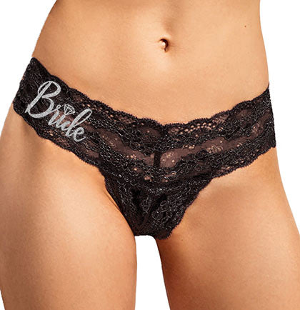 Silver Same Pen*s Forever Lace Thong