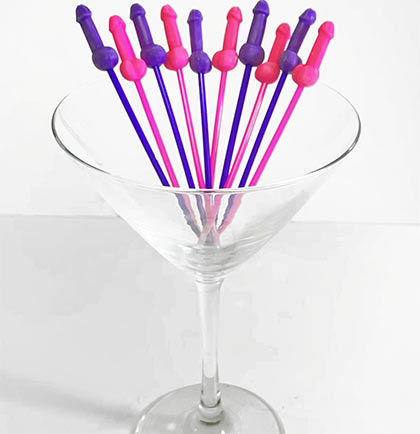 Light Dicky Straws, Bachelorette Party Straws, Bachelorette Party  Decorations