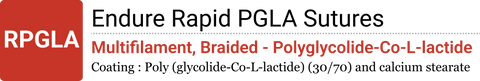 Rapid PGLA Sutures