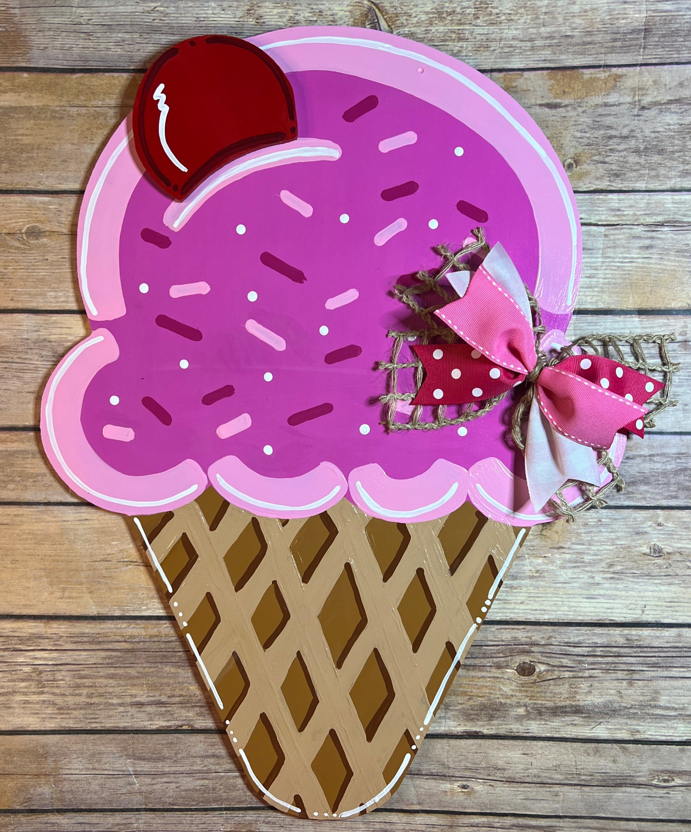 Ice Cream Cone Door Hanger