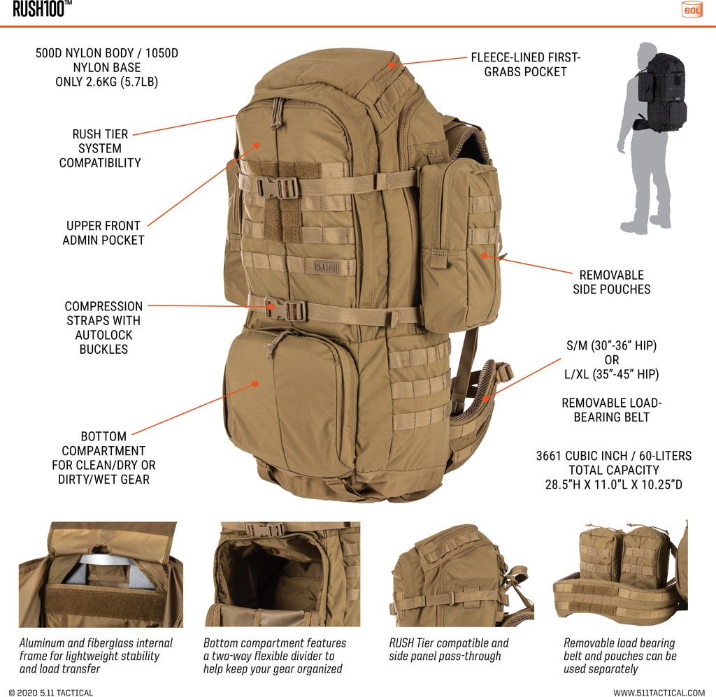 5.11 Tactical RUSH 100 Backpack