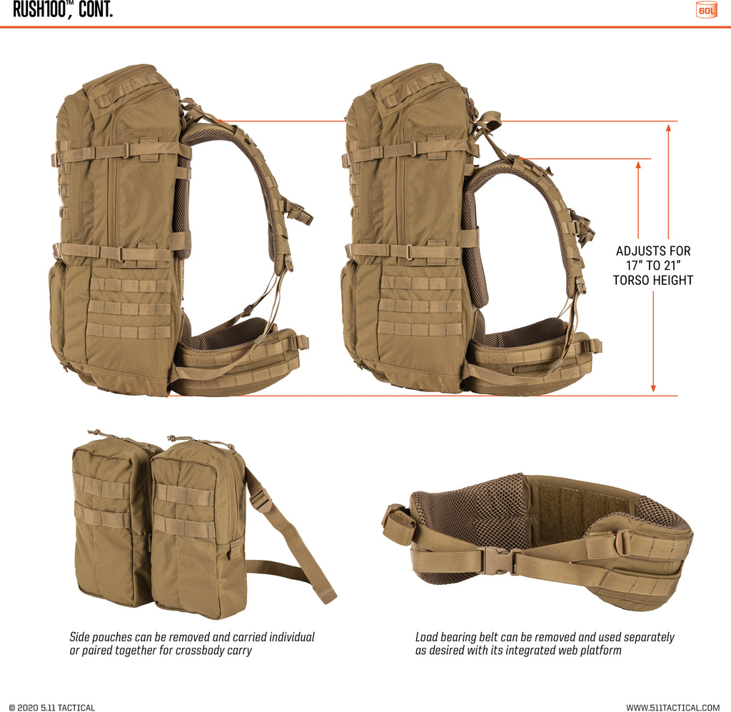 5.11 Tactical RUSH 100