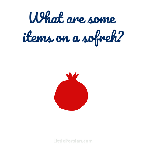 What is on a sofreh Yalda