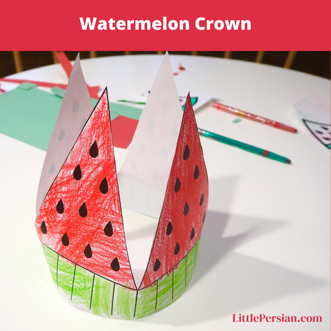 Yalda Watermelon Crown Craft
