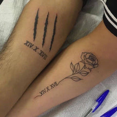 Tatouage Couple Belle et la bete