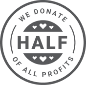 we donate half our proceeds