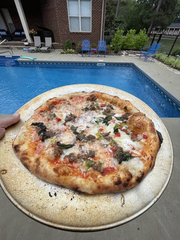 pizza by the pool
