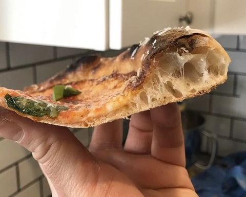 crumb shot pizza slice