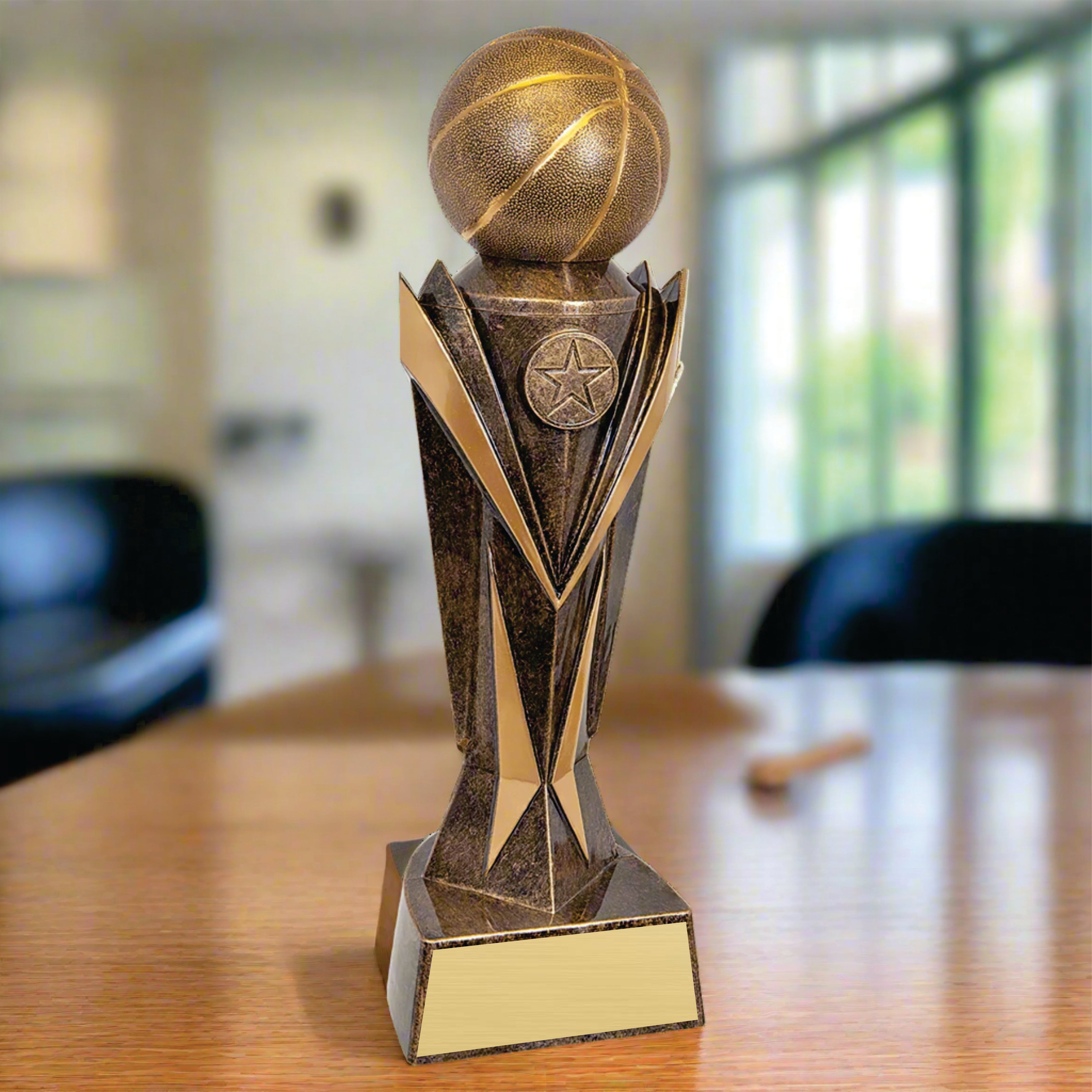 Personalized Basketball Astro Award with Name Plate