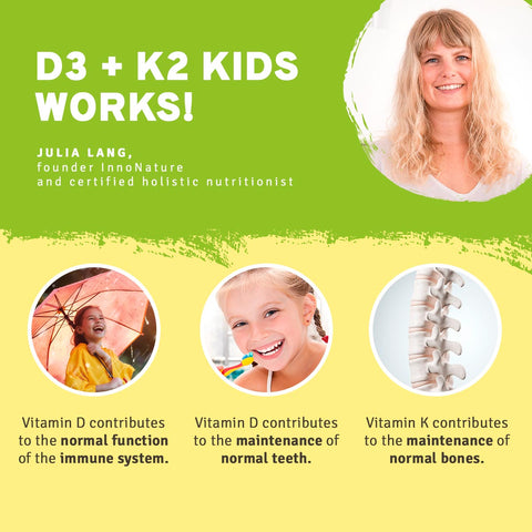 Health Claims Vitamin D3+K2 Kids