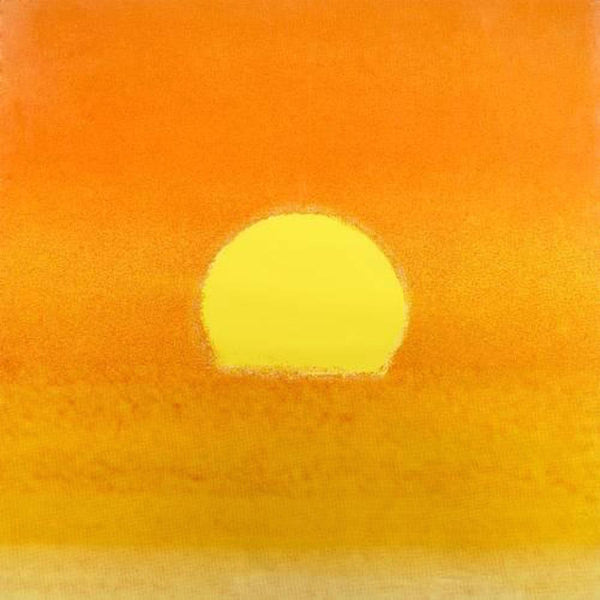Sunset unique yellow by Andy Warhol