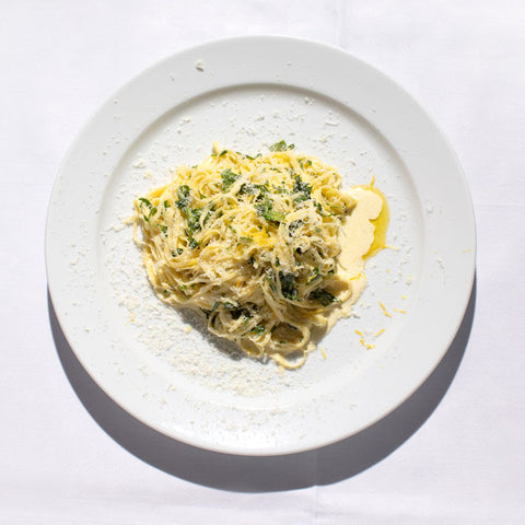 Tagliolini with Lemon, Rocket and Creme Fraiche