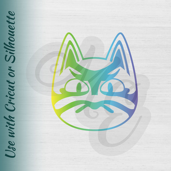 Download Raymond Punchy Kabuki Kid Cat Cats Animal Crossing Svg Dxf Meggie S Effort