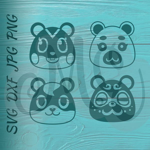 Download Apple Flurry Hamlet Clay Hamsters Animal Crossing Svg Dxf Meggie S Effort