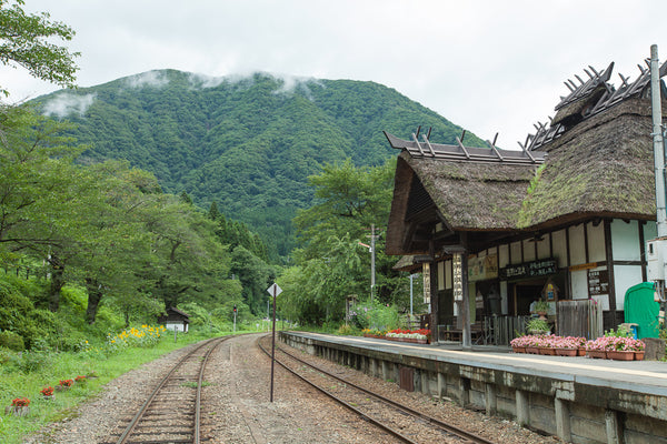 small town rural Japanese train station