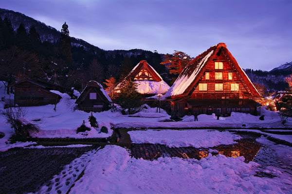 shirakawa japan snow beautiful