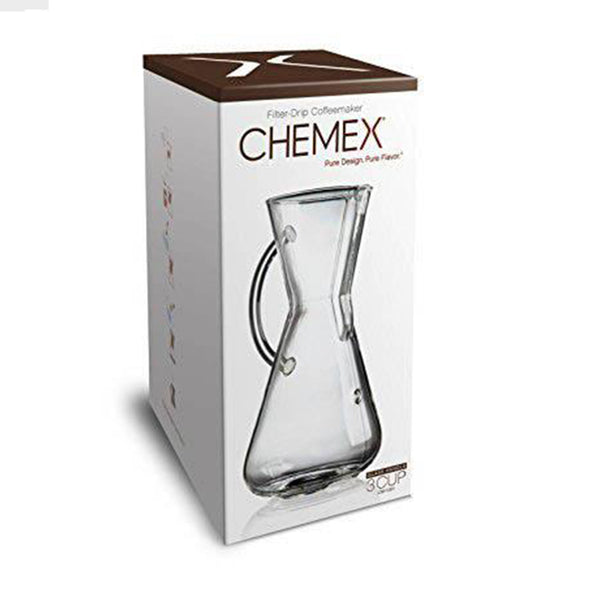 Chemex Coffee Maker- Glass Handle - 3 Cup / 15oz.