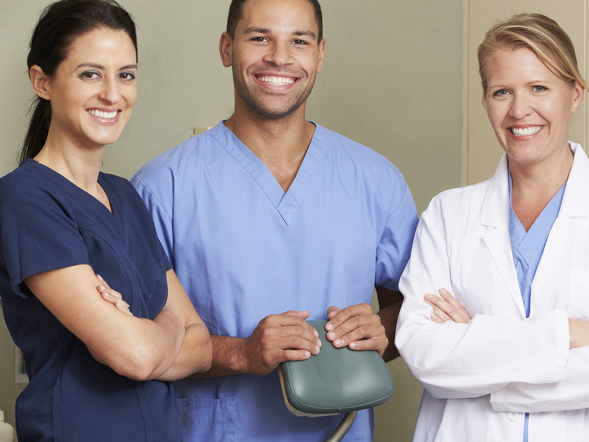 Image of people in dental gear