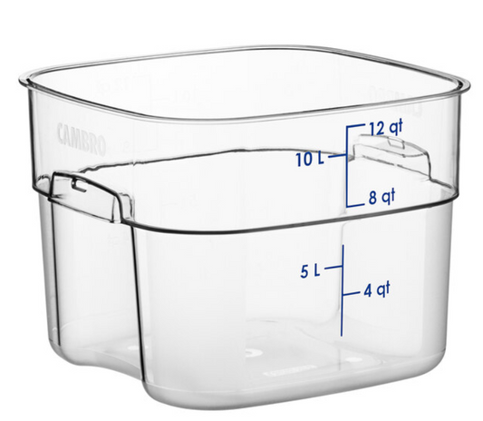 6 Qt Clear Food Container, Cambro 6SFSPROCW135