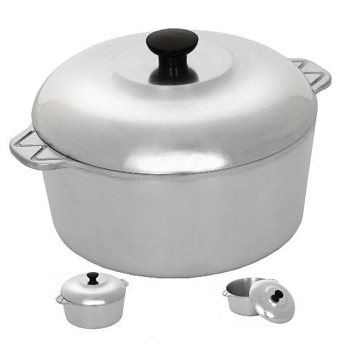  Cajun 14 Quart Stock Pot with Lid - Oven Safe Aluminum Soup Pot  - Nickel-Free Large Pot with Steamer: Stockpots: Home & Kitchen