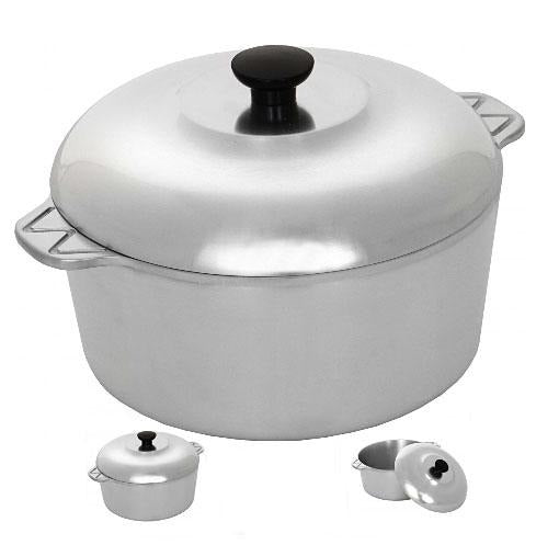 14 Quart Polished Aluminum Stock Pot with Lid, 14 Quart – Richard's Kitchen  Store