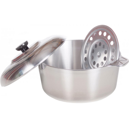 Aluminum Fry Pot with Lid & Basked,. 14 – Richard's Kitchen Store