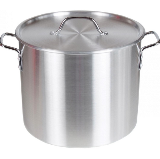 14 Quart Polished Aluminum Stock Pot with Lid, 14 Quart – Richard's Kitchen  Store