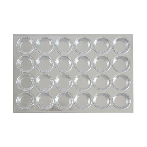 Alegacy Aluminum Muffin/Cup Cake Pan - 24 Cup, 2 3/4 inch Top Inside  Diameter.