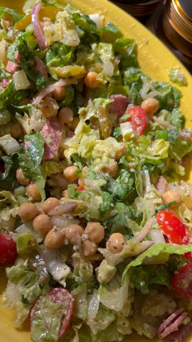 image of marinated chickpea salad