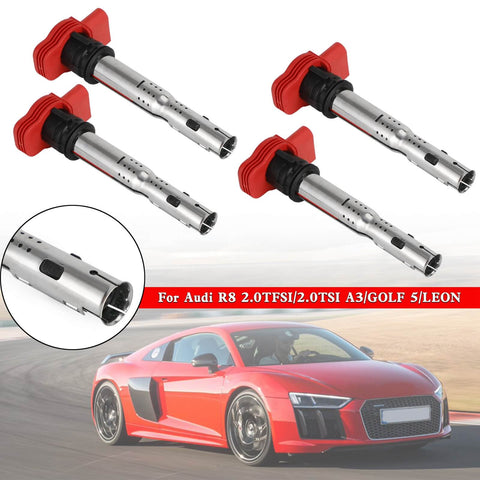 4x Packs de bobines rouges Audi R8 2.0TFSI/2.0TSI A3/GOLF 5/LEON 06E905115E