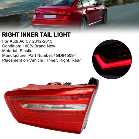 AUDI A6 C7 2012-2015 Right Inner Trunk LED Tail Light Lamp