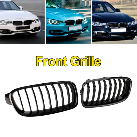 2012-2019 BMW 3 Series F30 F31 F35 Gloss Black Front Kidney Grill Grille