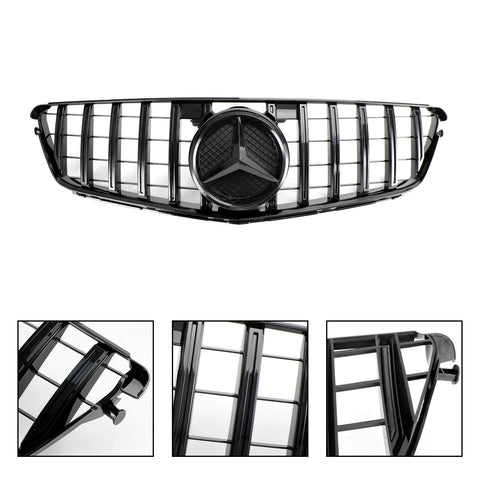 2008-2014 Benz Classe C W204 C300 C350 GTR Style Grille de pare-chocs avant