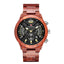Luckacco New men's watch multifunctional timing fashion sports quartz Wood Watch - luckacco