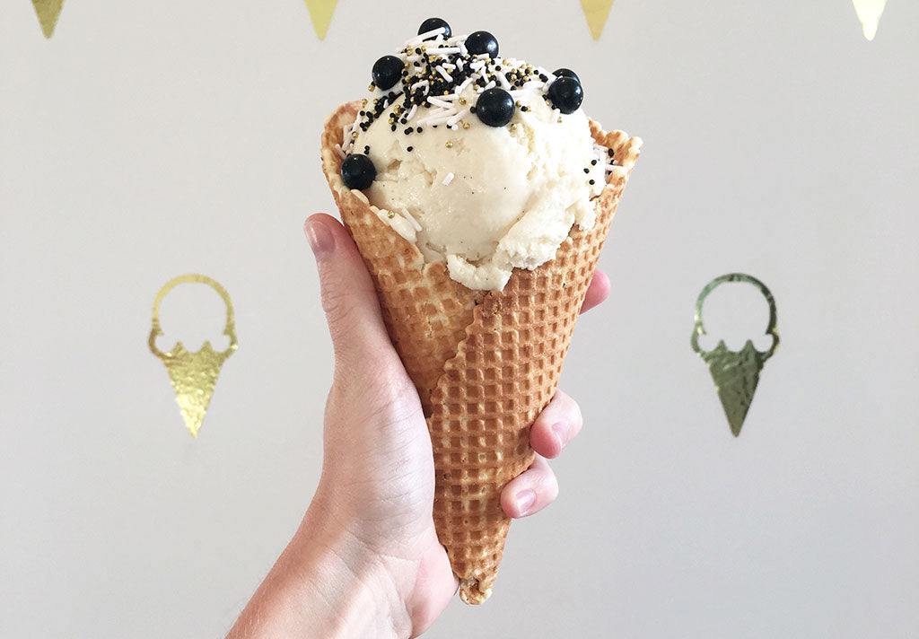 Negranti Creamery waffle cone with ice cream