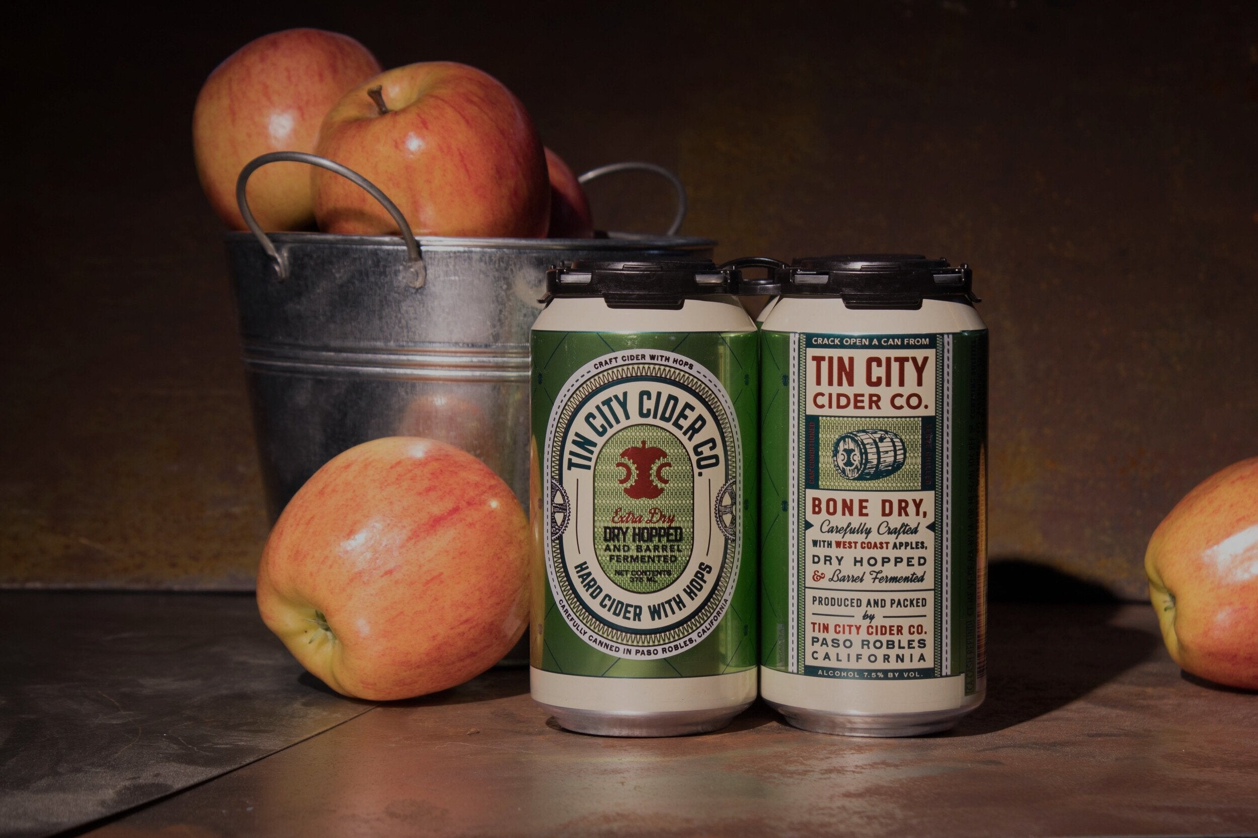 Tin City Ciders in cans