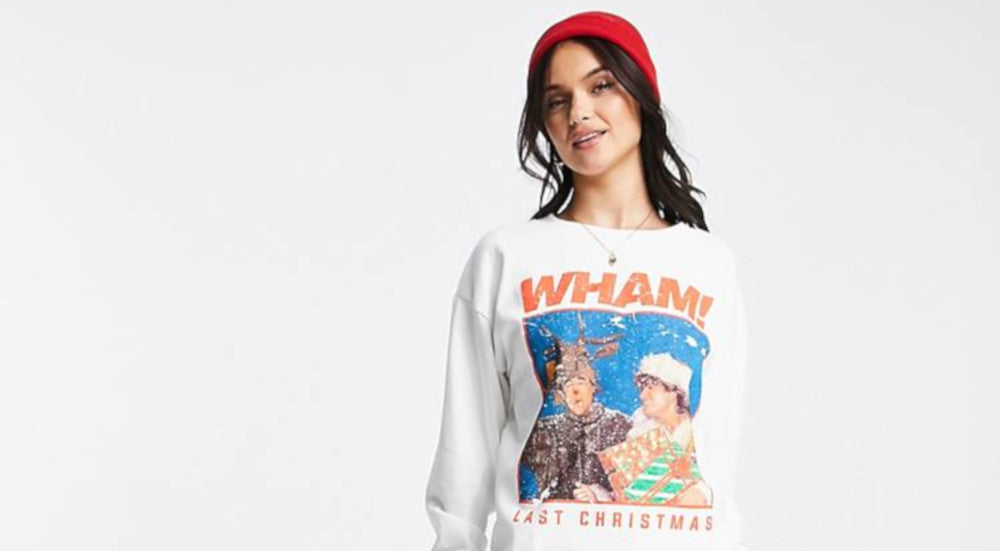 Wham Christmas jumper retro style