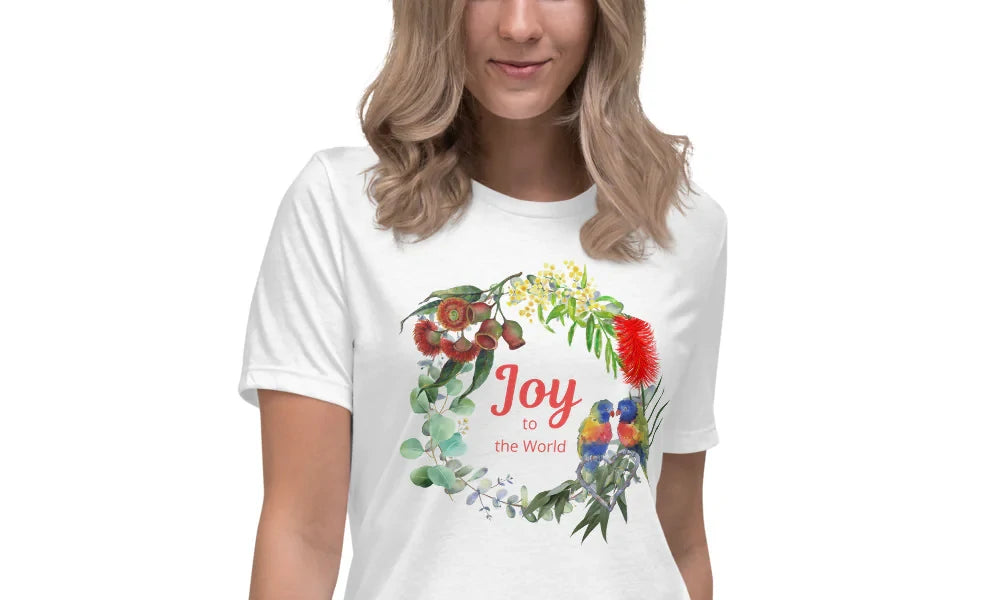 Joy to the World relaxed Christmas t-shirt