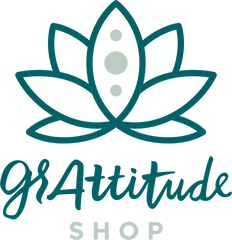 the grAttitude shop teal and green logo