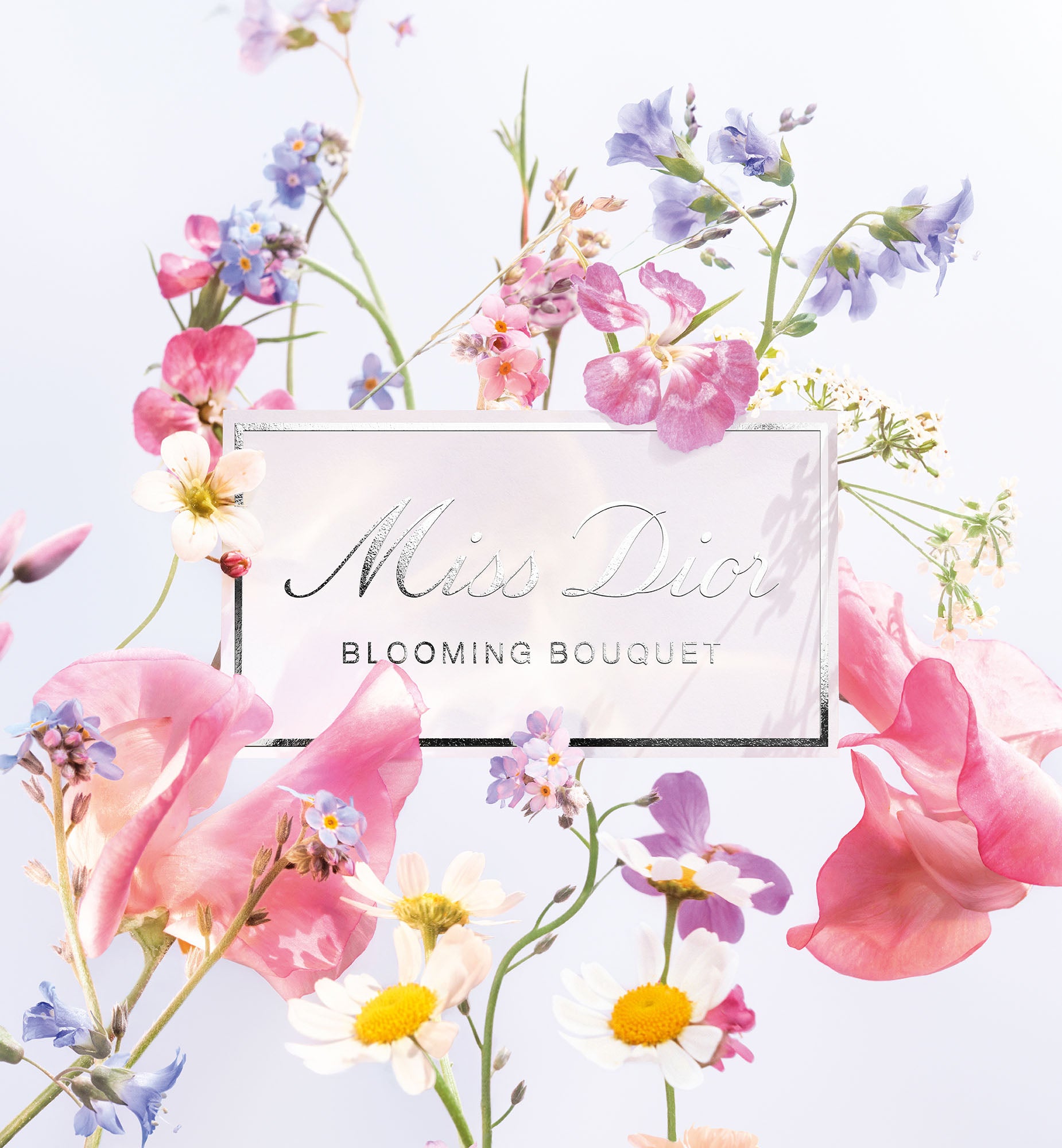 the Miss Dior Blooming Bouquet logo with flowers