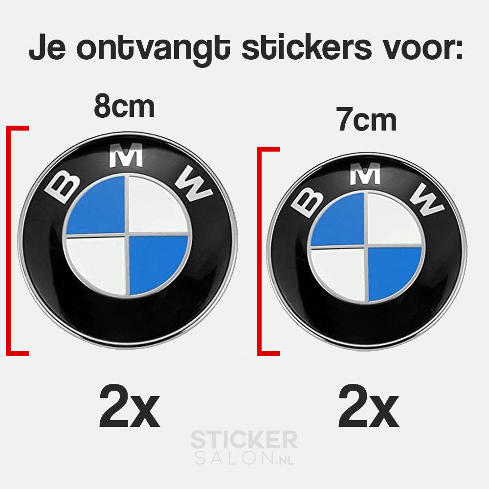 Psychologisch Oprechtheid bedenken BMW logo stickers - 4 stuks (Geschikt voor alle modellen) - Premium™ –  Sticker Salon